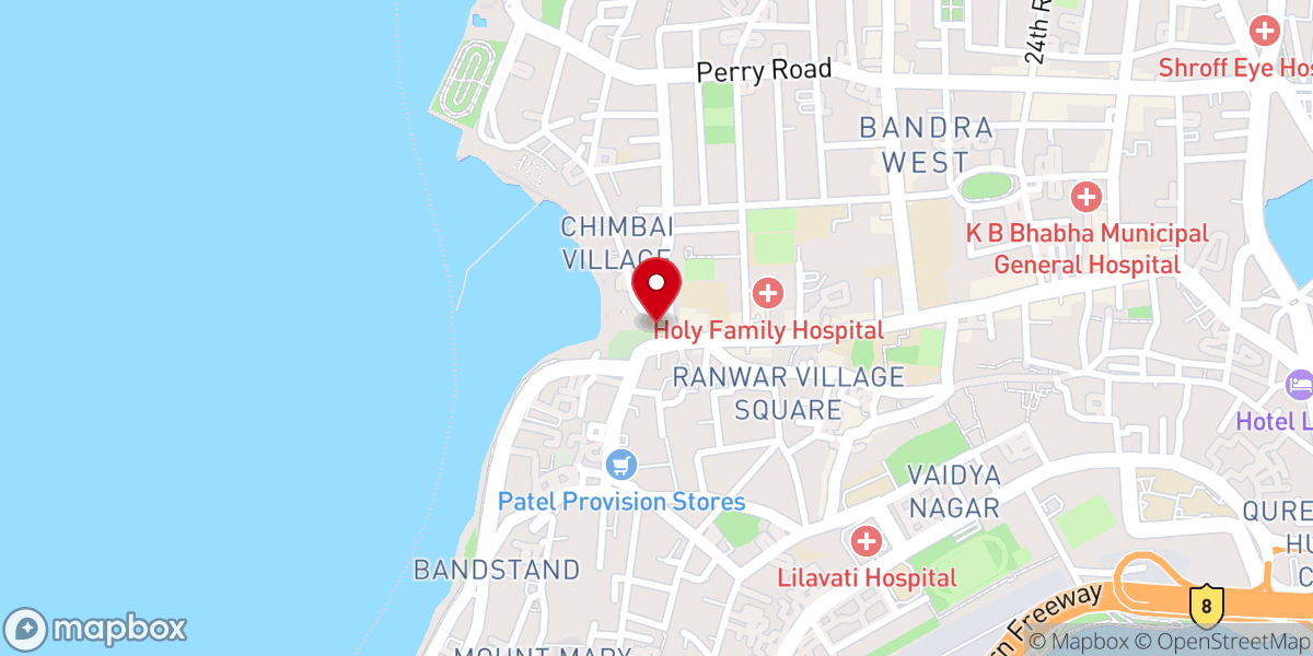 Map showing location of St. Andrew's Church