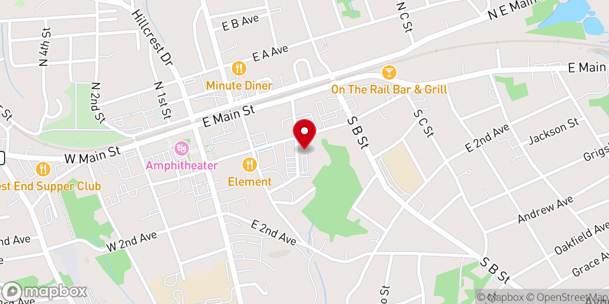 Map showing location of Easley First Baptist Church