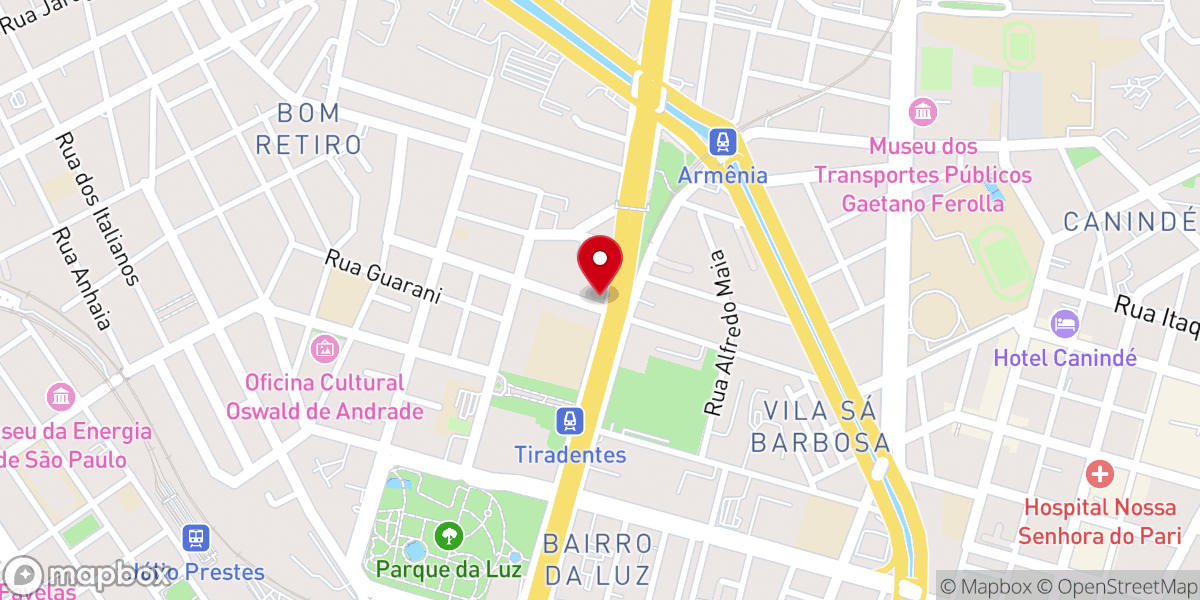 Map showing location of Assembleia de Deus Bragantina São Paulo (Adbragsp)