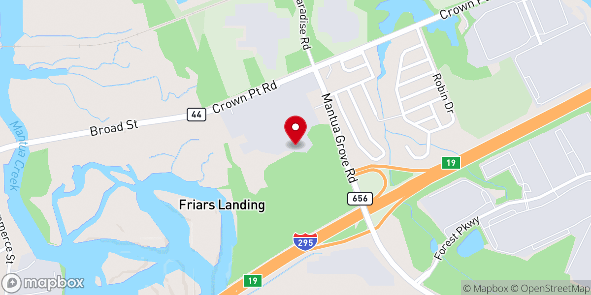 Map showing location of Change Center