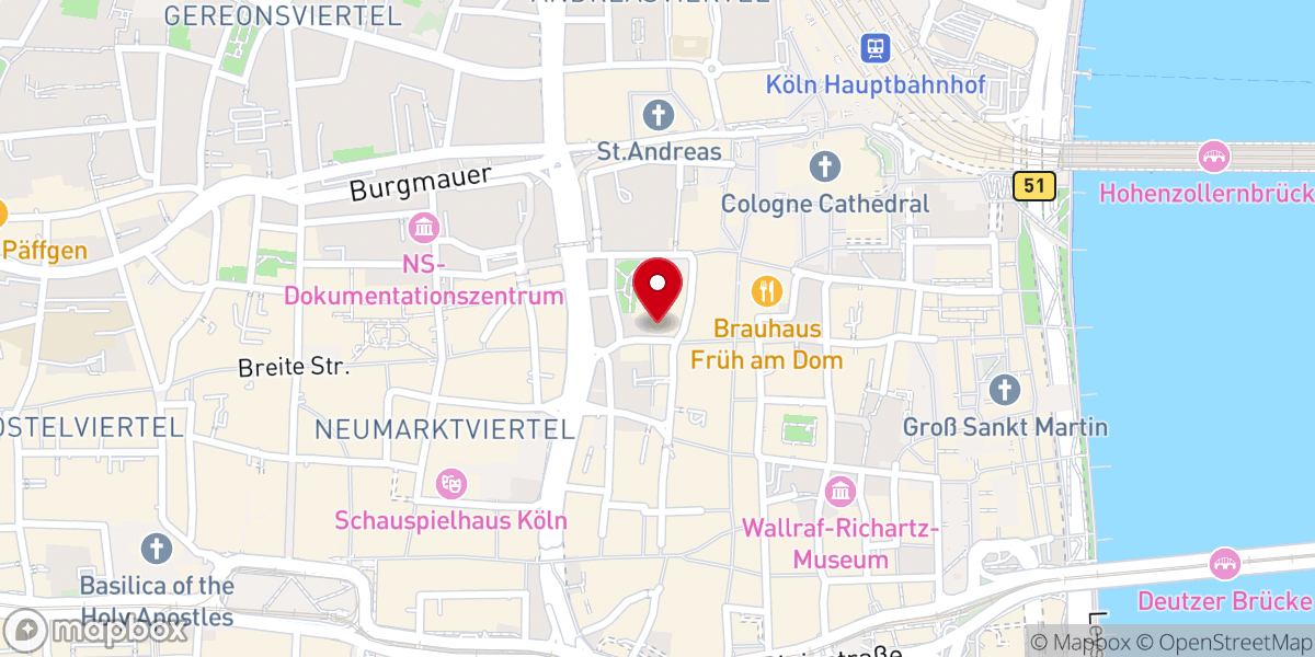 Map showing location of Minoritenkirche St. Mariä Empfängnis