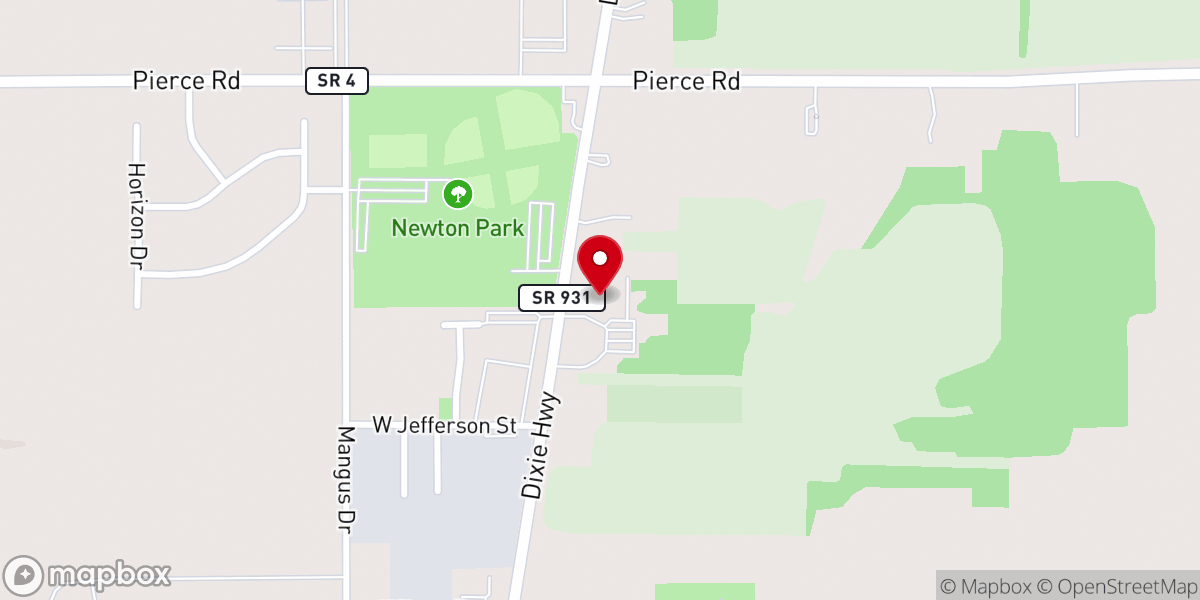 Map showing location of Lakeville United Methodist Church
