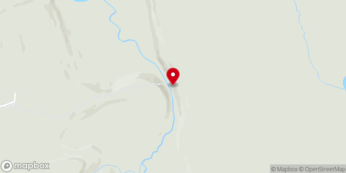 Map showing location of Miners Falls