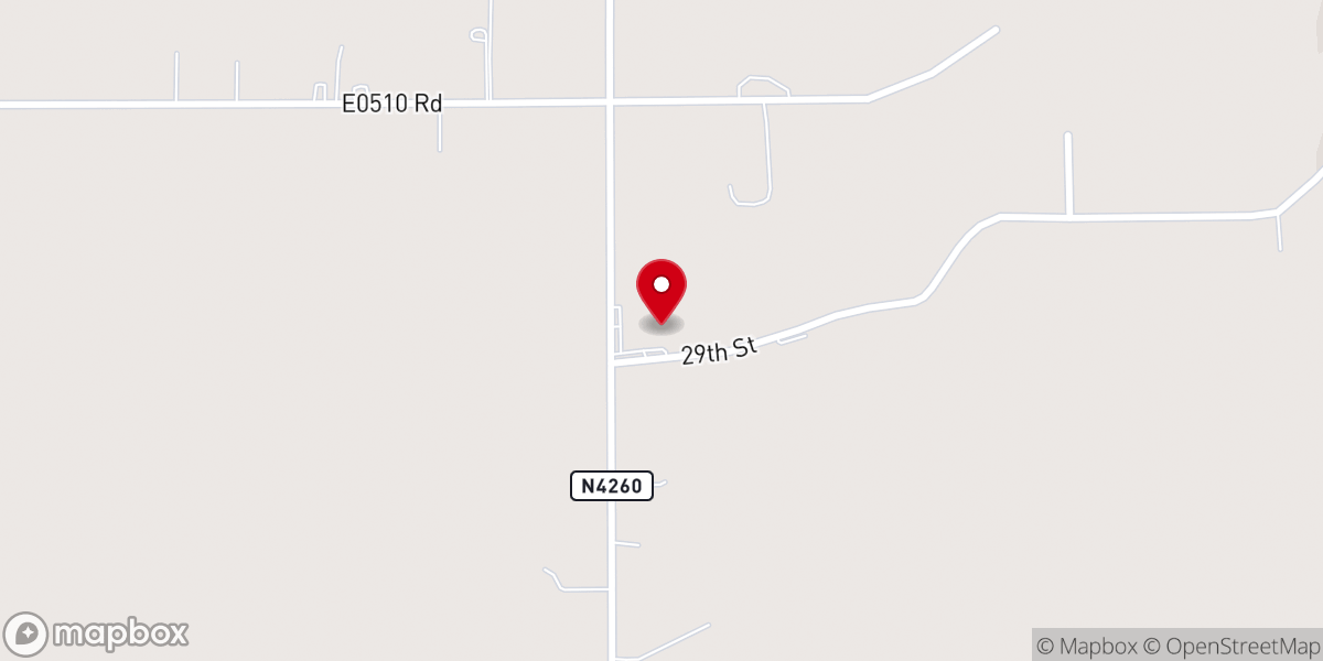 Map showing location of Pleasant View Church