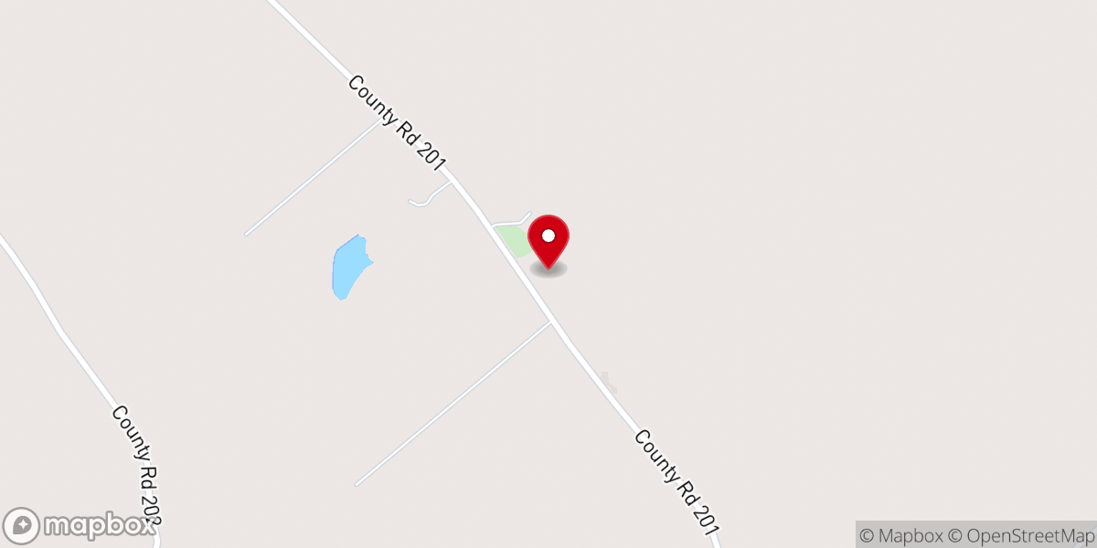 Map showing location of Perdue Assembly of God Church