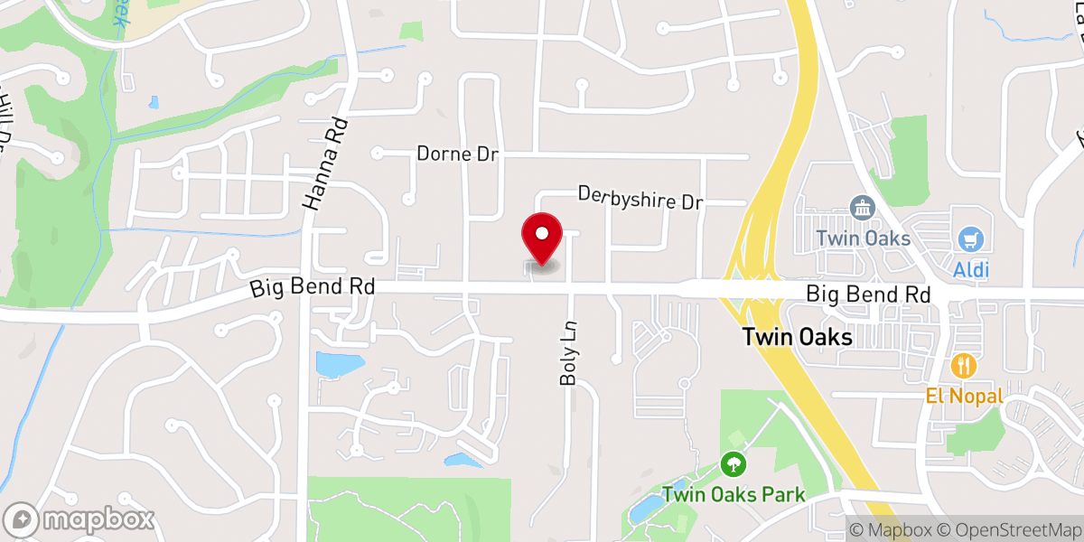 Map showing location of Faith Lutheran Church