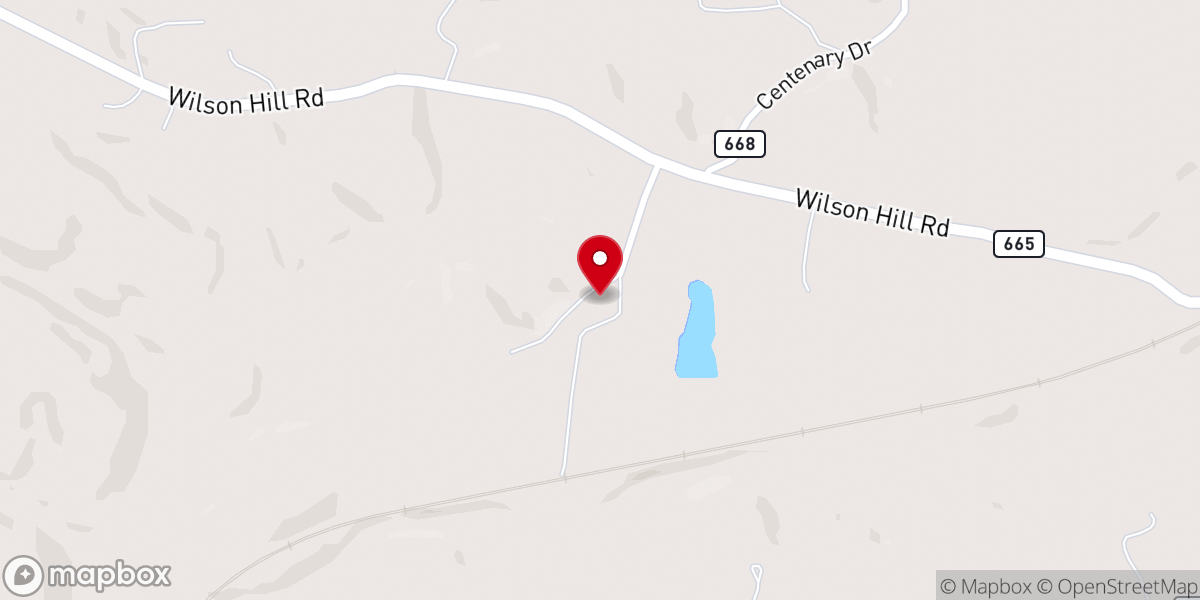Map showing location of Kingswood Baptist Church