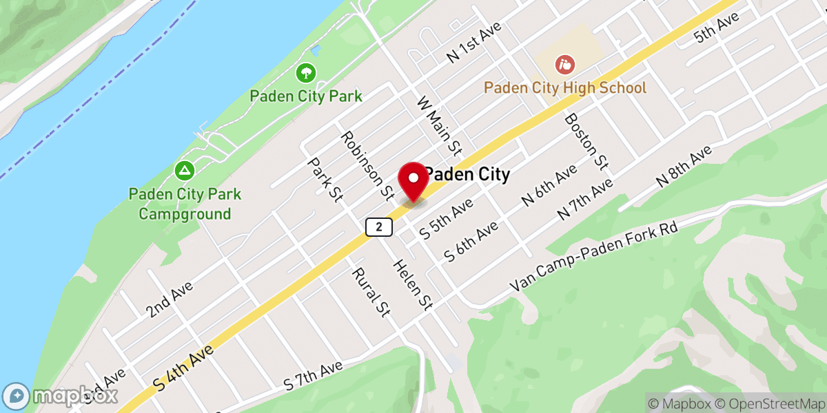 Map showing location of Saint Pauls Methodist Church