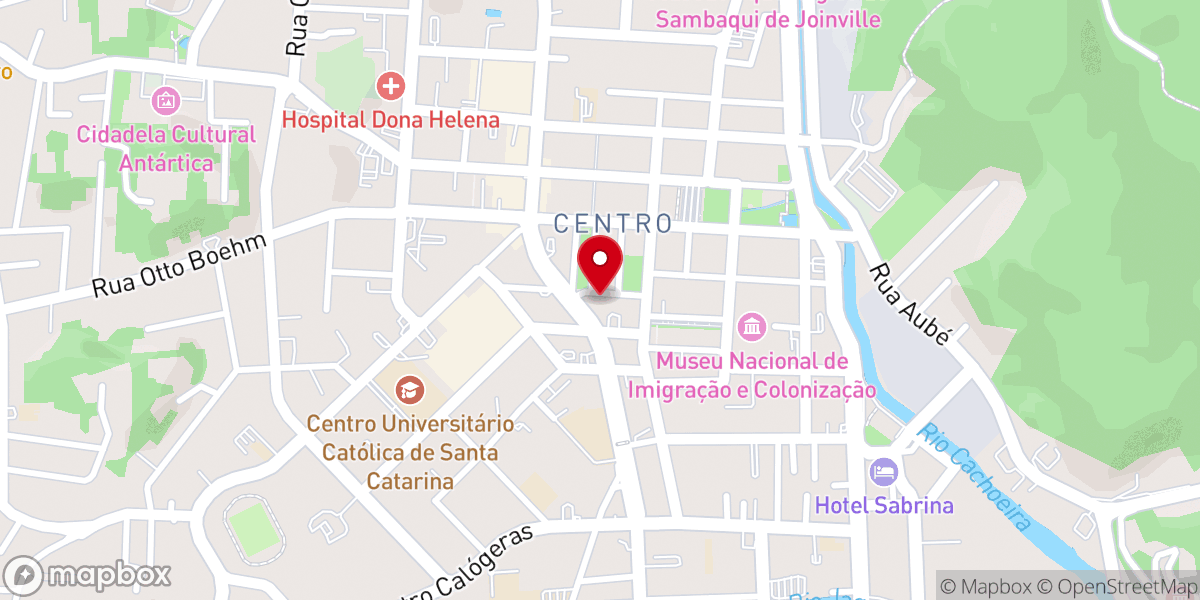 Map showing location of Igreja Universal Joinville