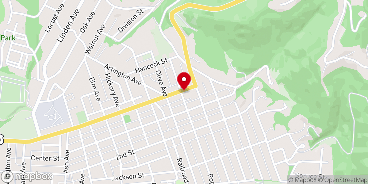 Map showing location of Cornerstone Church of God