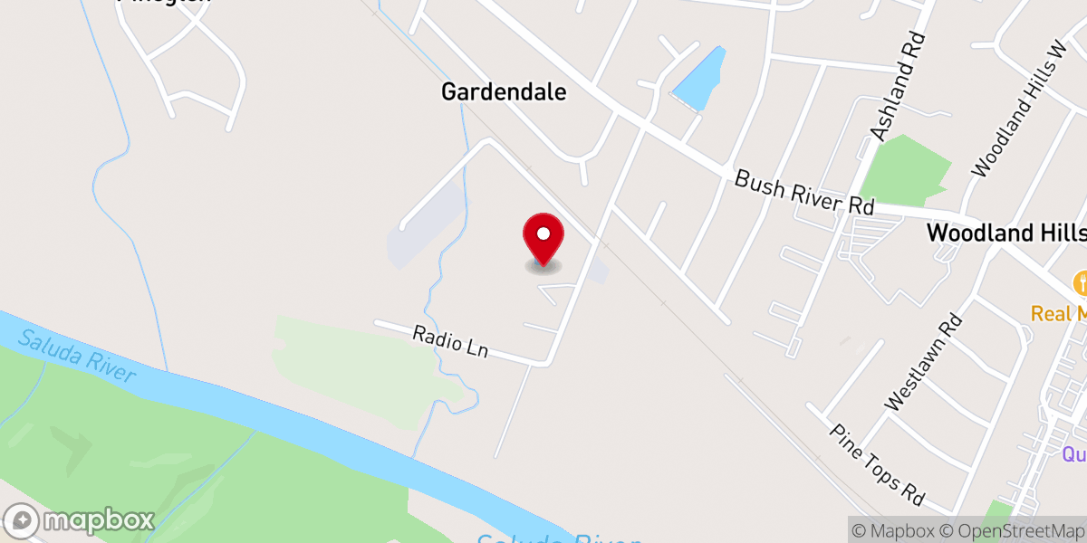 Map showing location of River's Edge Retreat