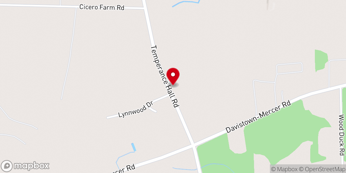 Map showing location of Pyatts Chapel AME Zion Church