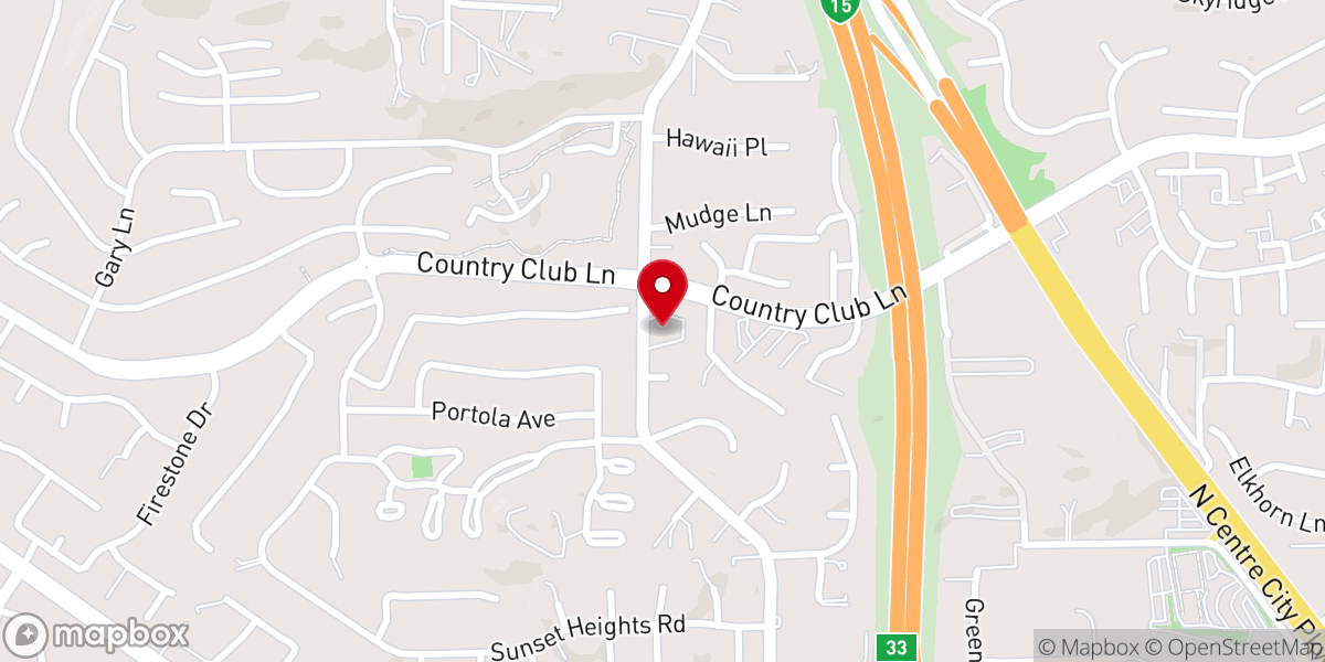 Map showing location of Gloria Dei Lutheran Church
