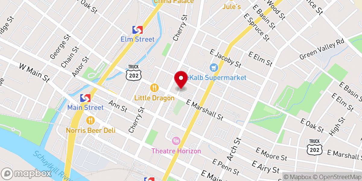 Map showing location of New Life Mennonite Church