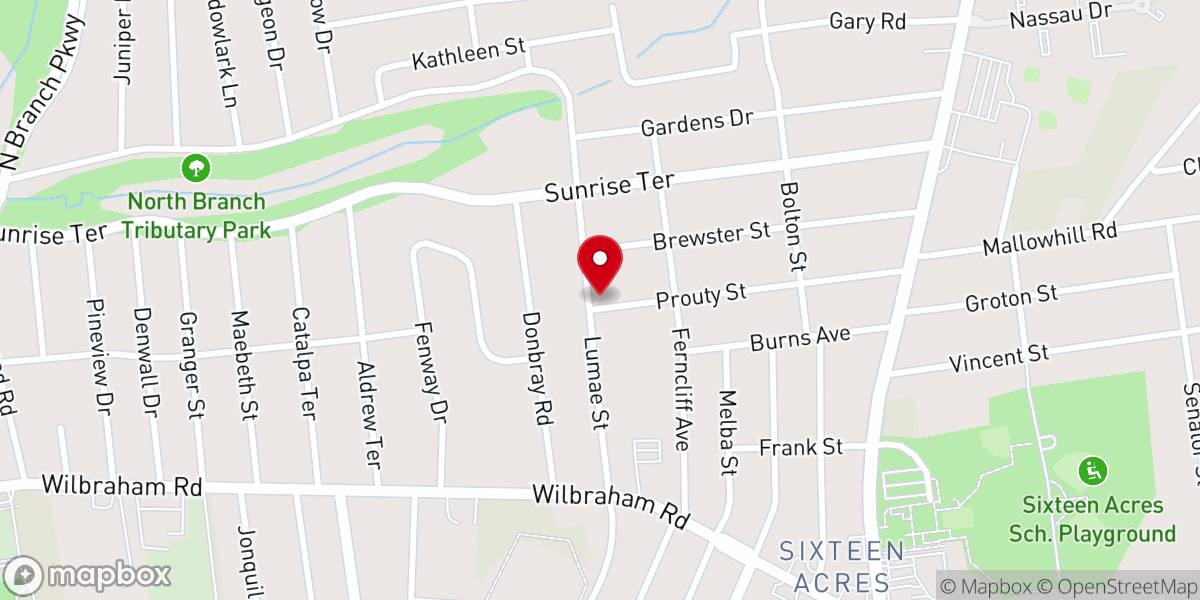Map showing location of Catholic Church