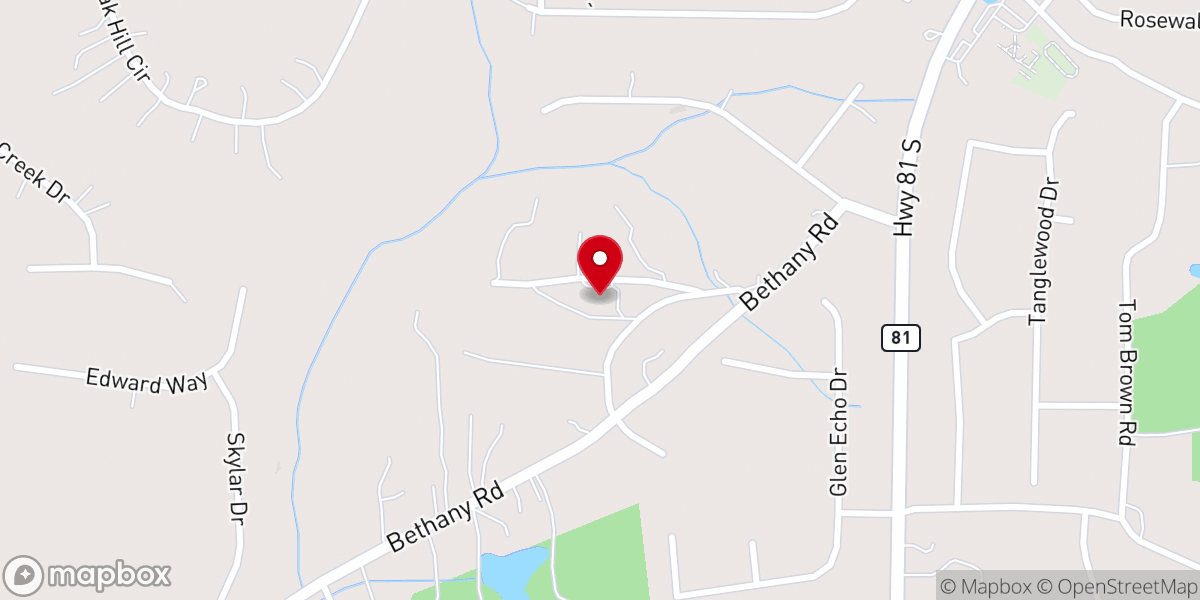 Map showing location of Faith of Jesus Ministries