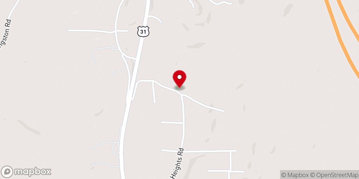 Map showing location of Pleasant Hill African Methodist Episcopal Church