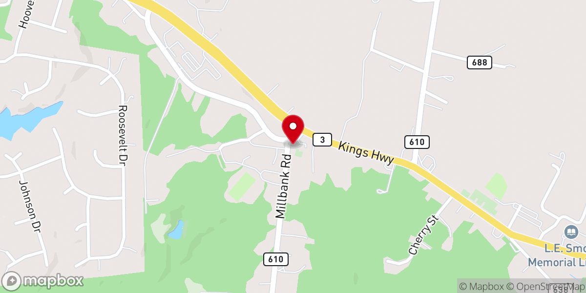 Map showing location of Saint Anthony of Padua Catholic Church - Food Distribution Center