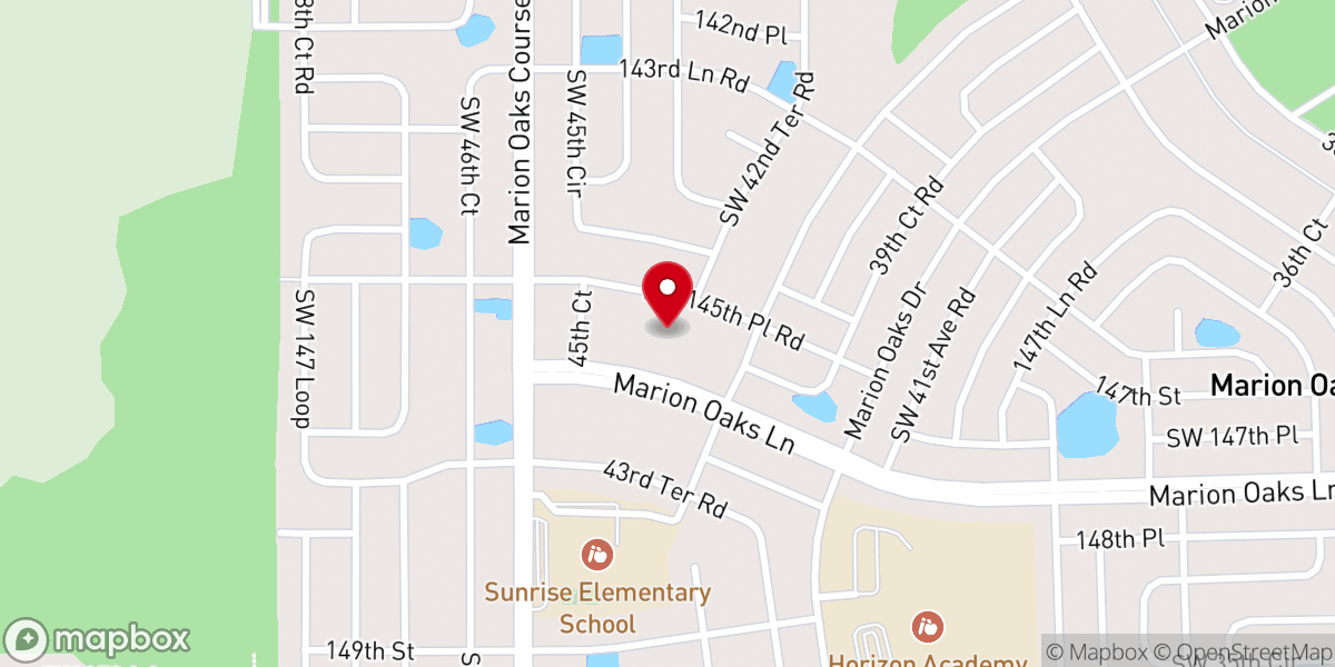 Map showing location of Bethel Baptist Church Of Marion Oaks