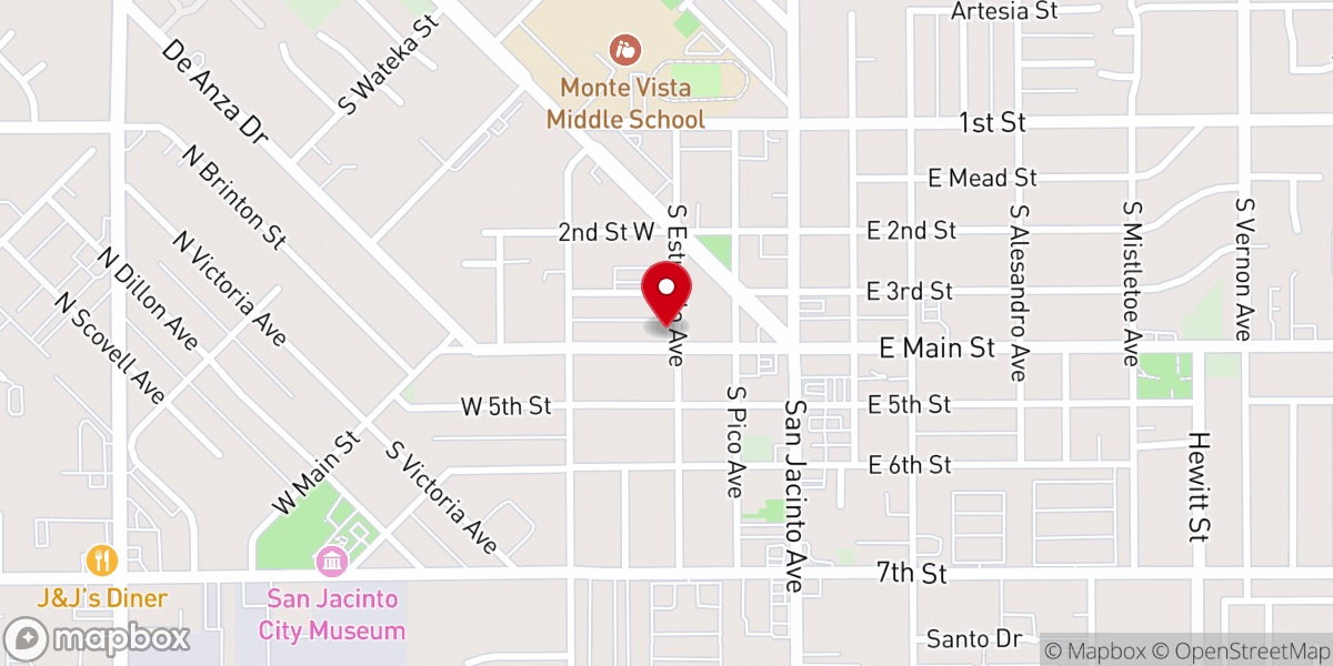 Map showing location of New Life Chapel