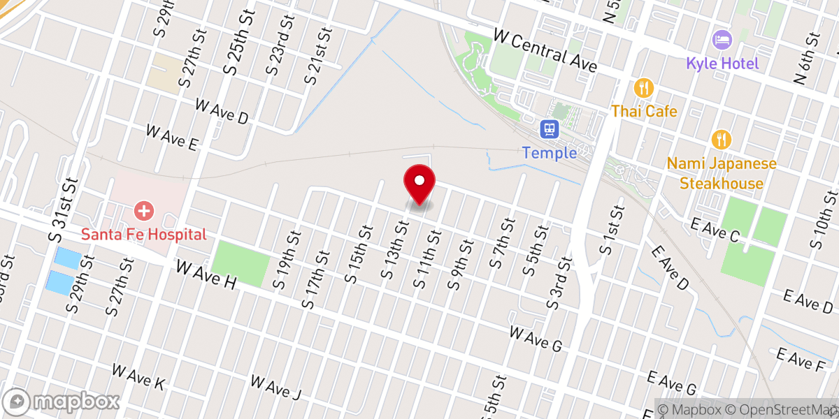 Map showing location of Mt Zion Baptist Church