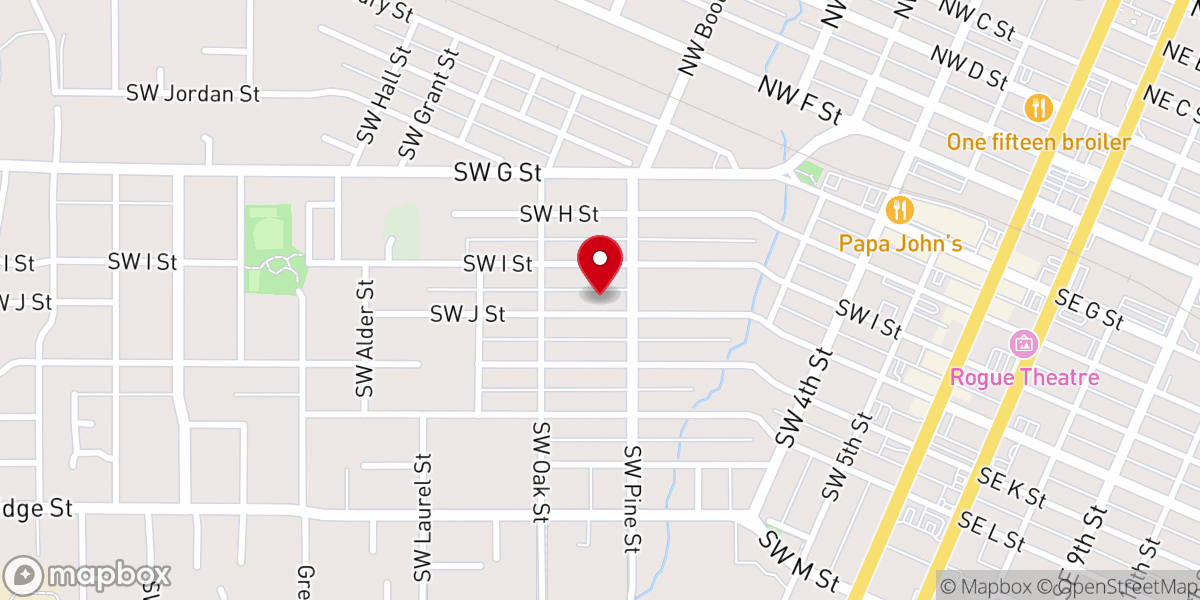 Map showing location of Church of Christ