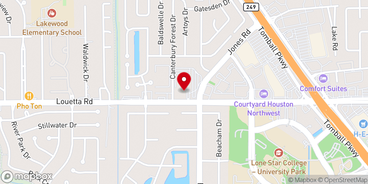 Map showing location of Lakewood Methodist Church