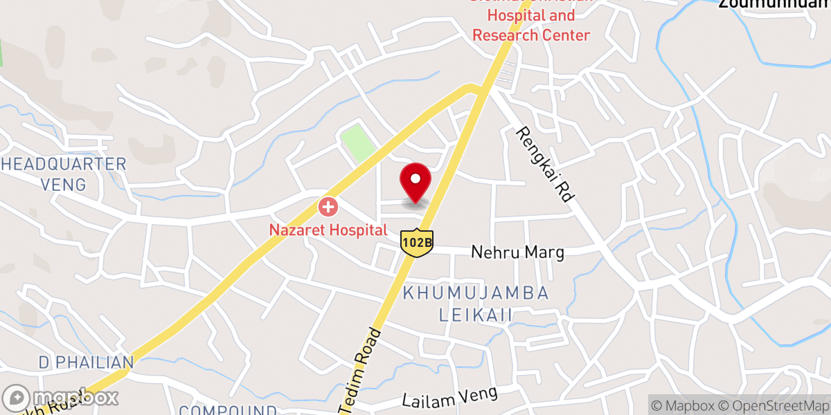 Map showing location of Christian Church