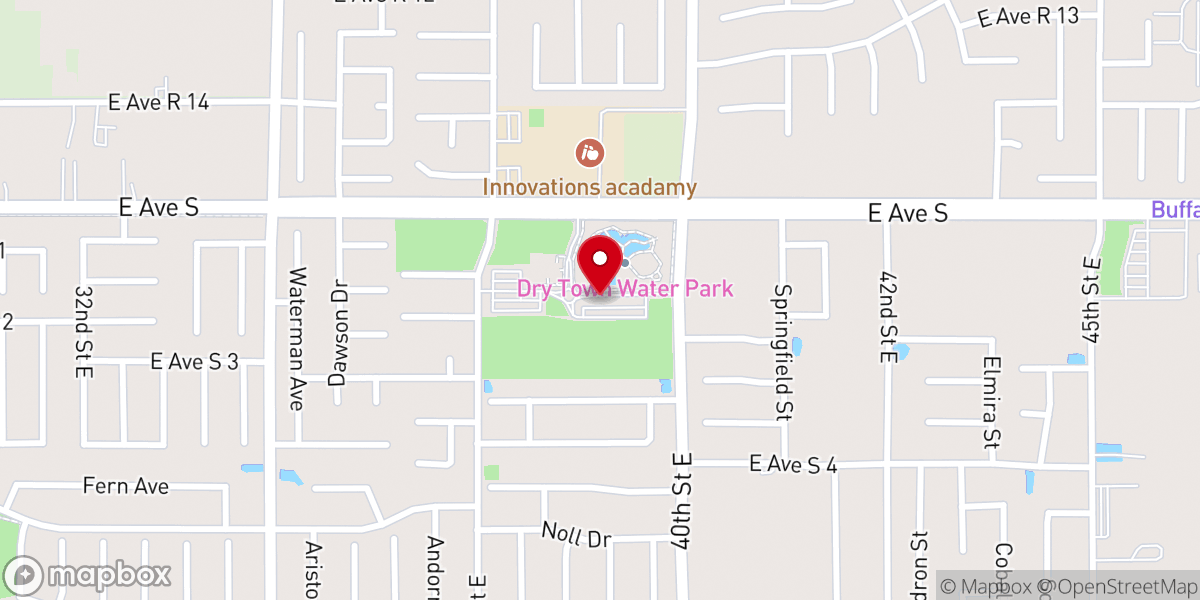 Map showing location of Palmdale Church