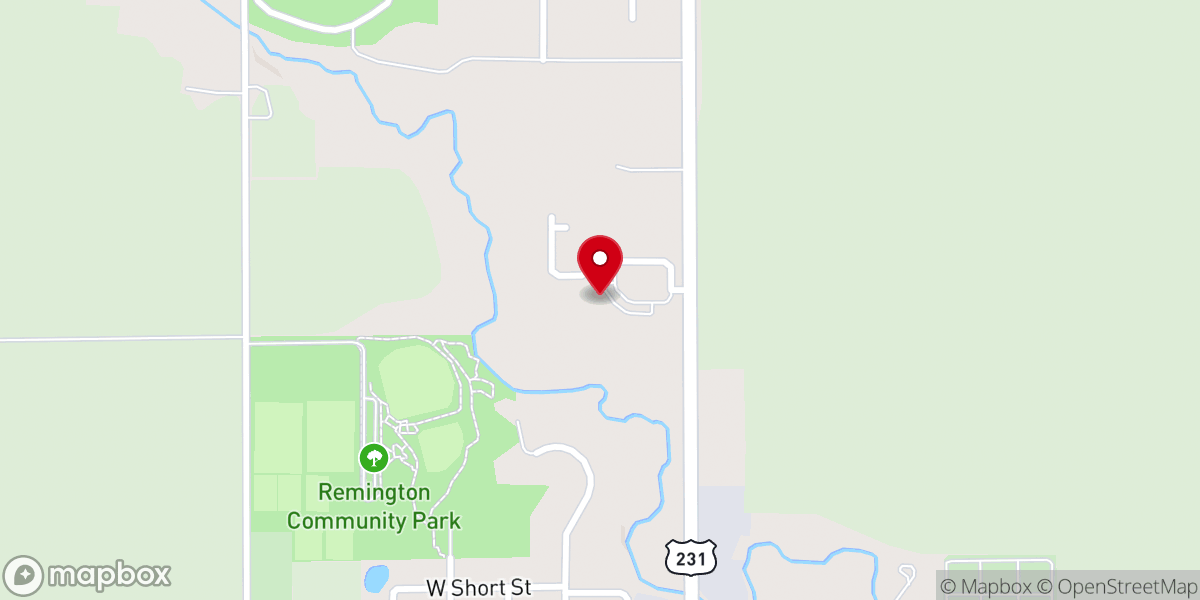 Map showing location of Apostolic Christian Fellowship Hall
