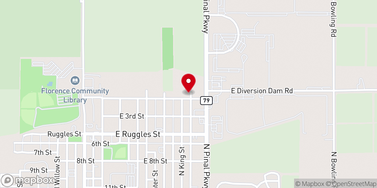 Map showing location of Union Baptist Church