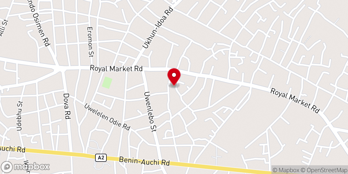 Map showing location of Church Of God Mission Eguare