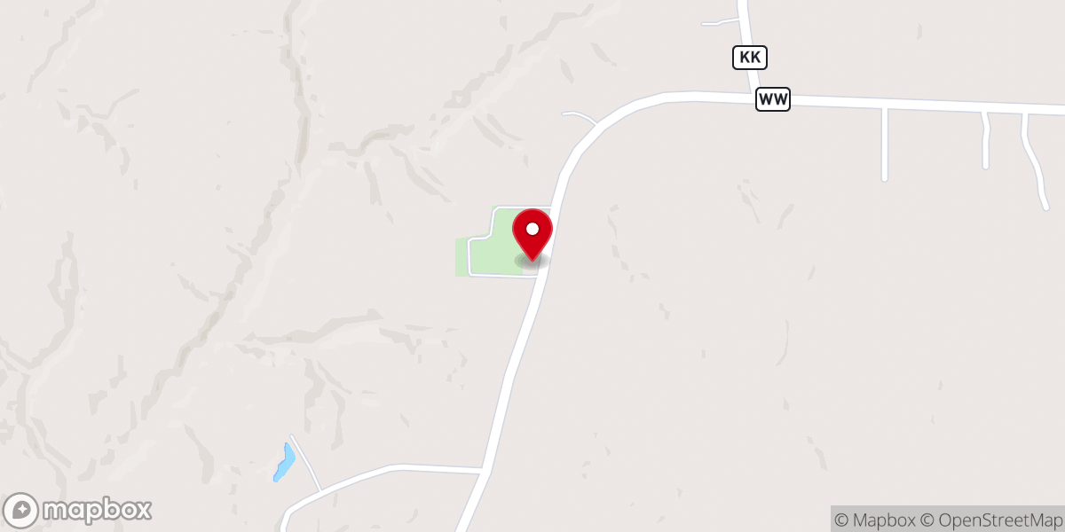 Map showing location of Asbury Hills Chapel