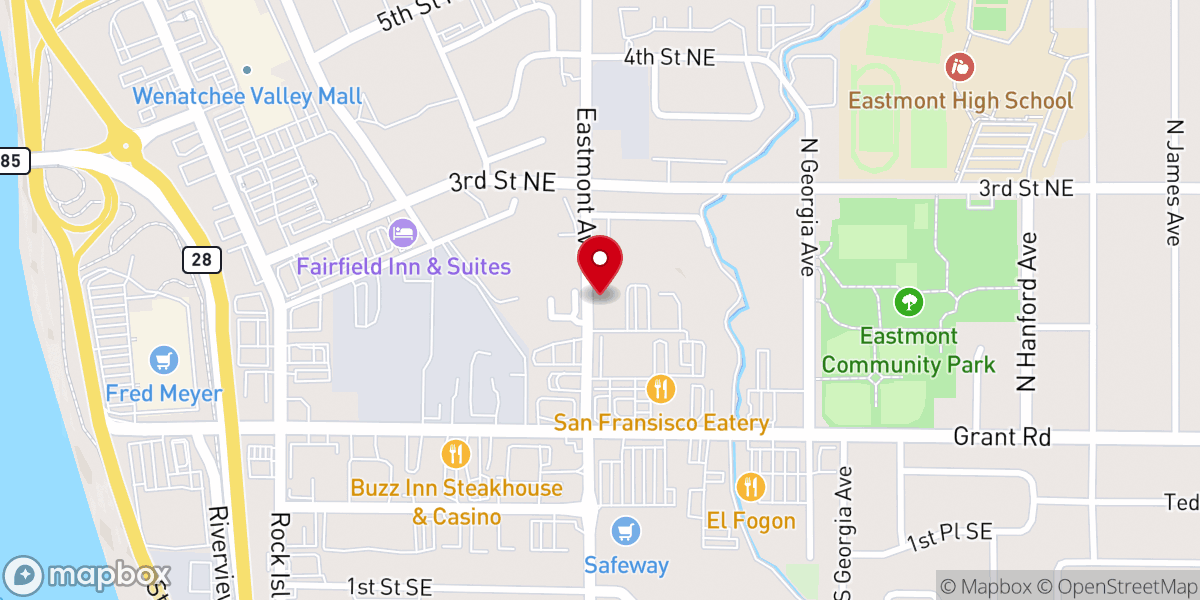 Map showing location of Faith Lutheran Church Missouri Synod