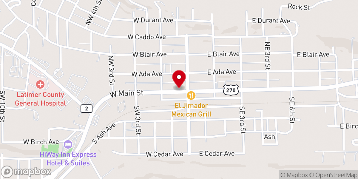 Map showing location of Catrinas Mexican food