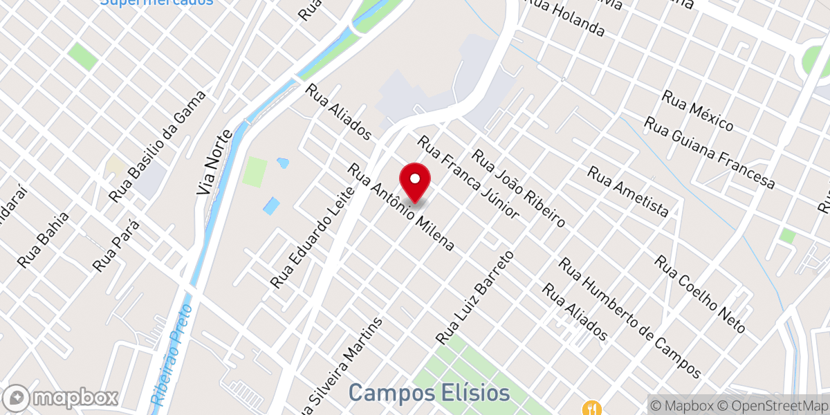 Map showing location of Igreja Pentecostal FOGO SANTO