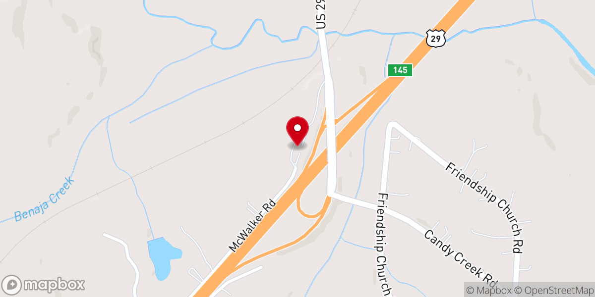 Map showing location of Benaja Mount Zion Holiness Church of God, Inc.