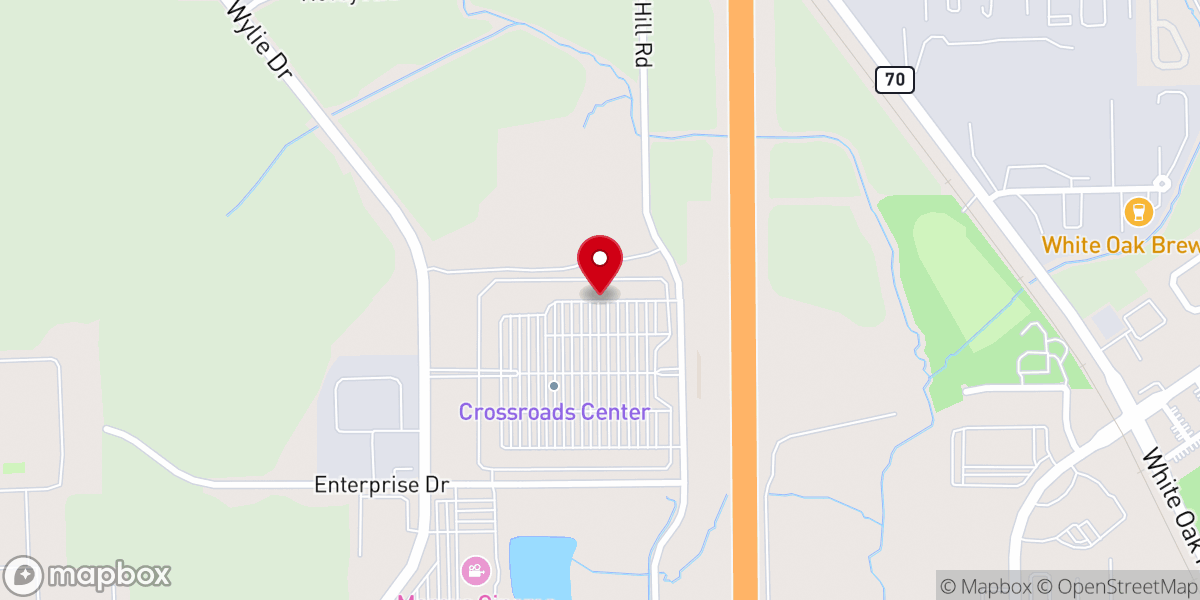 Map showing location of The Vineyard Church, Bloomington-Normal