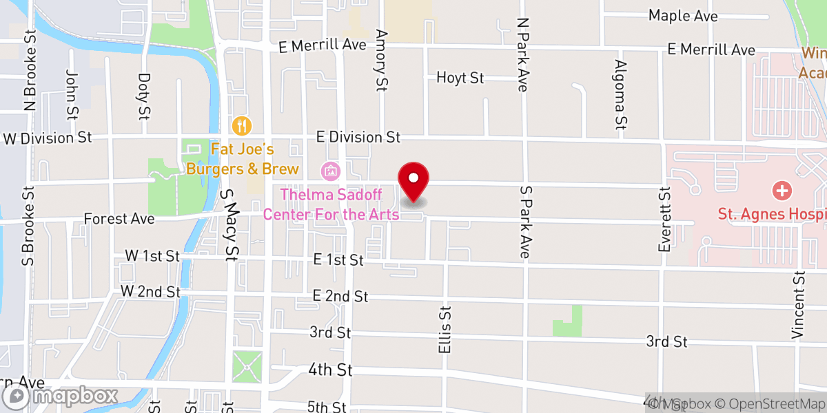 Map showing location of Salem United Methodist Church