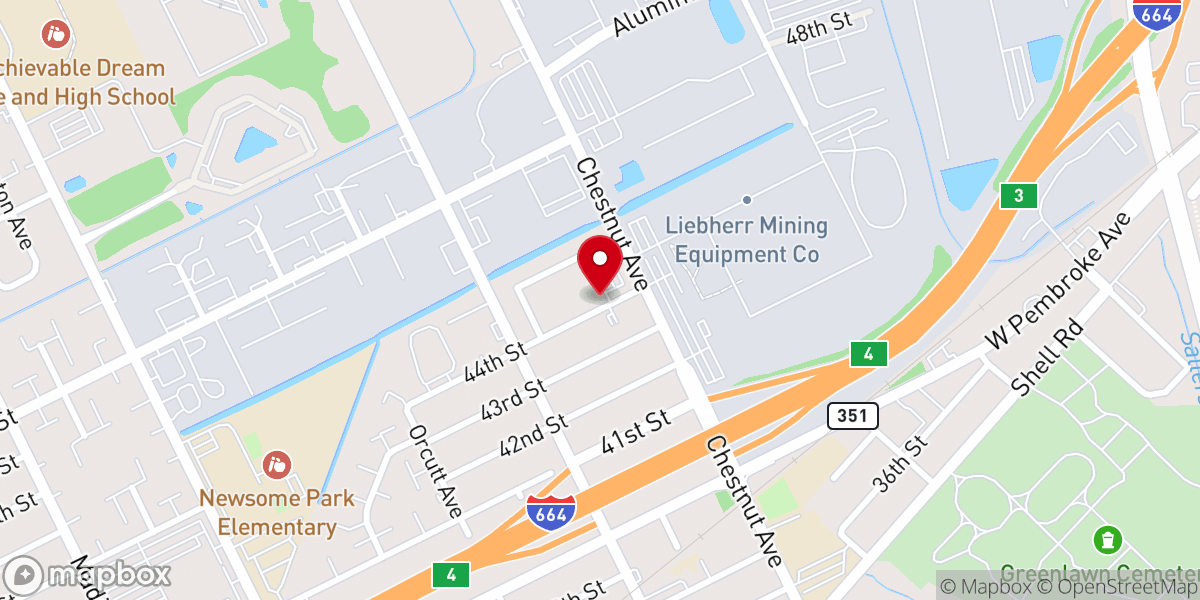 Map showing location of New Grafton Baptist Church