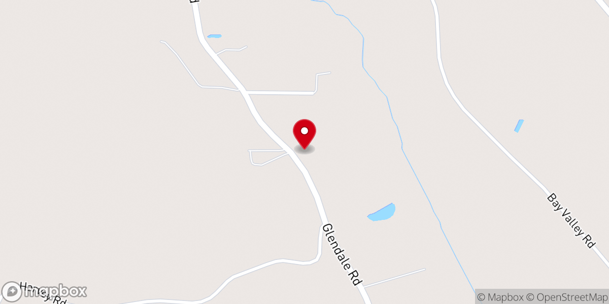 Map showing location of Center Ridge Presbyterian Church