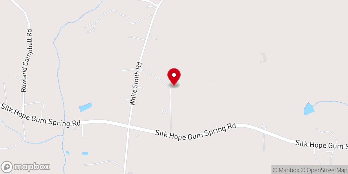 Map showing location of Sapling Ridge United Methodist Church