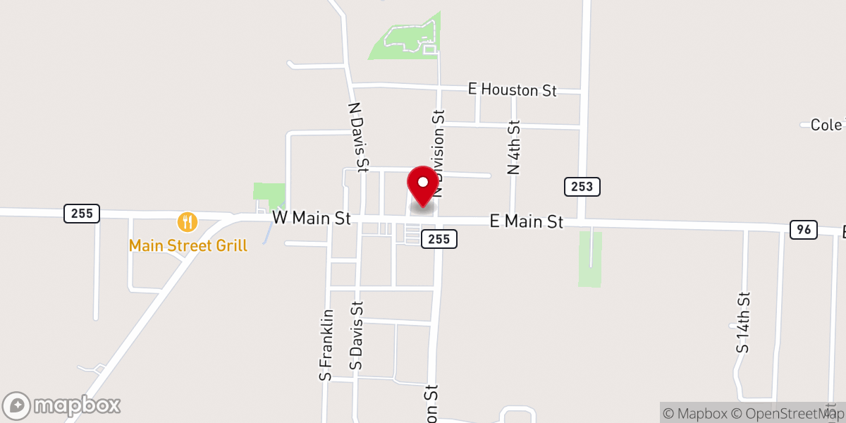 Map showing location of First Lavaca Kids Building