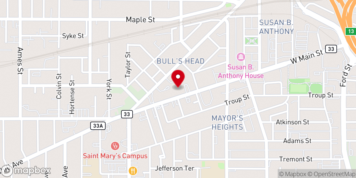 Map showing location of Saints Peter & Paul Coptic Orthodox Church