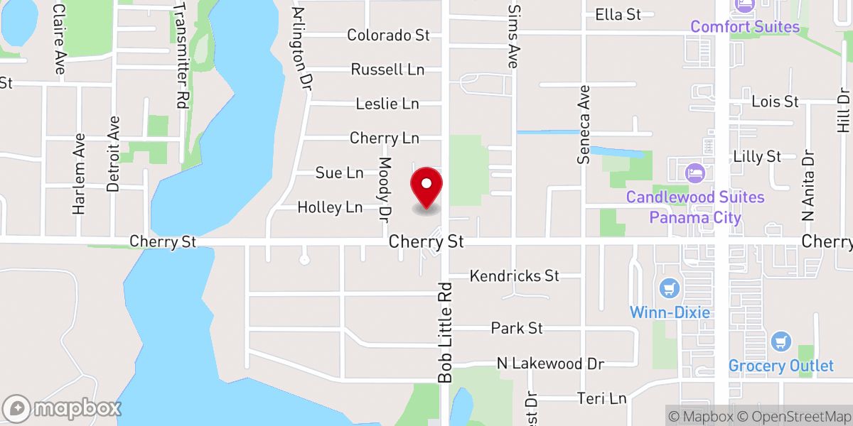 Map showing location of Grace Fellowship Church