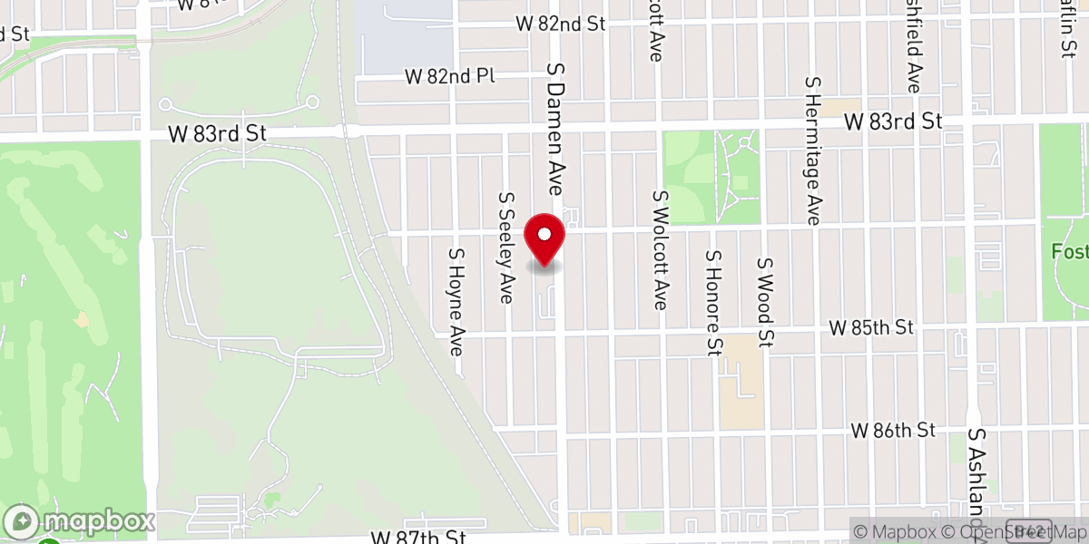 Map showing location of Greater Walters African Methodist Episcopal Zion Church