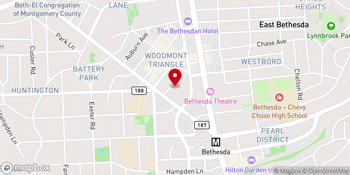 Map showing location of Encrypted Escape Bethesda