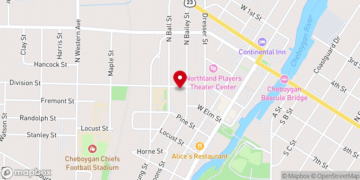 Map showing location of Saint Charles Borromeo Church