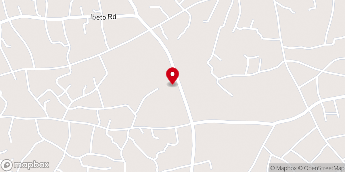 Map showing location of All Saints Anglican church Ebenato