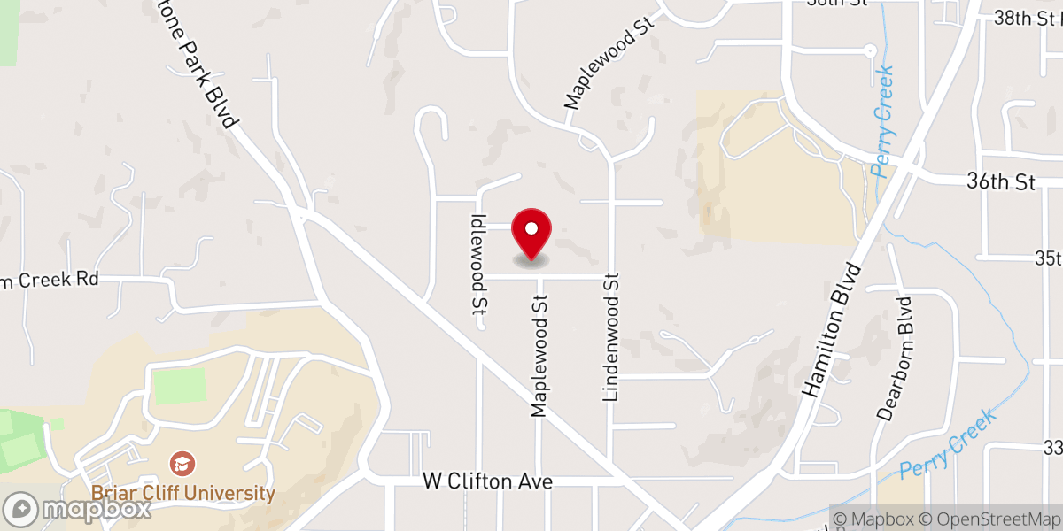 Map showing location of New Hope Wesleyan Church